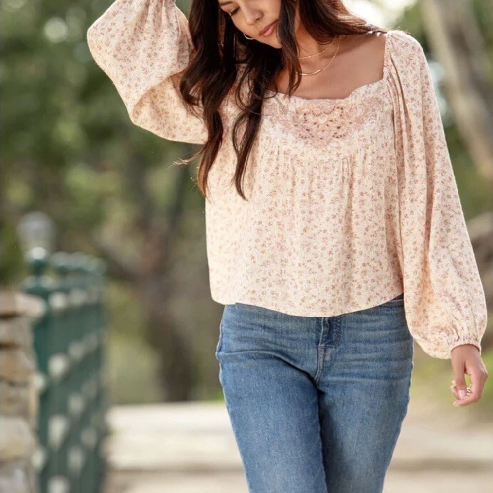 A Collective Story Floral Embroidered Top